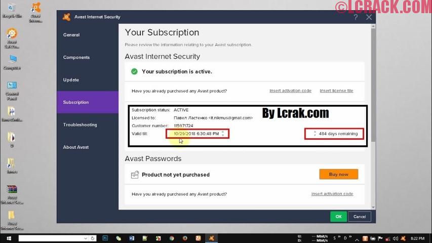 avast free antivirus activation code till 2038 and download